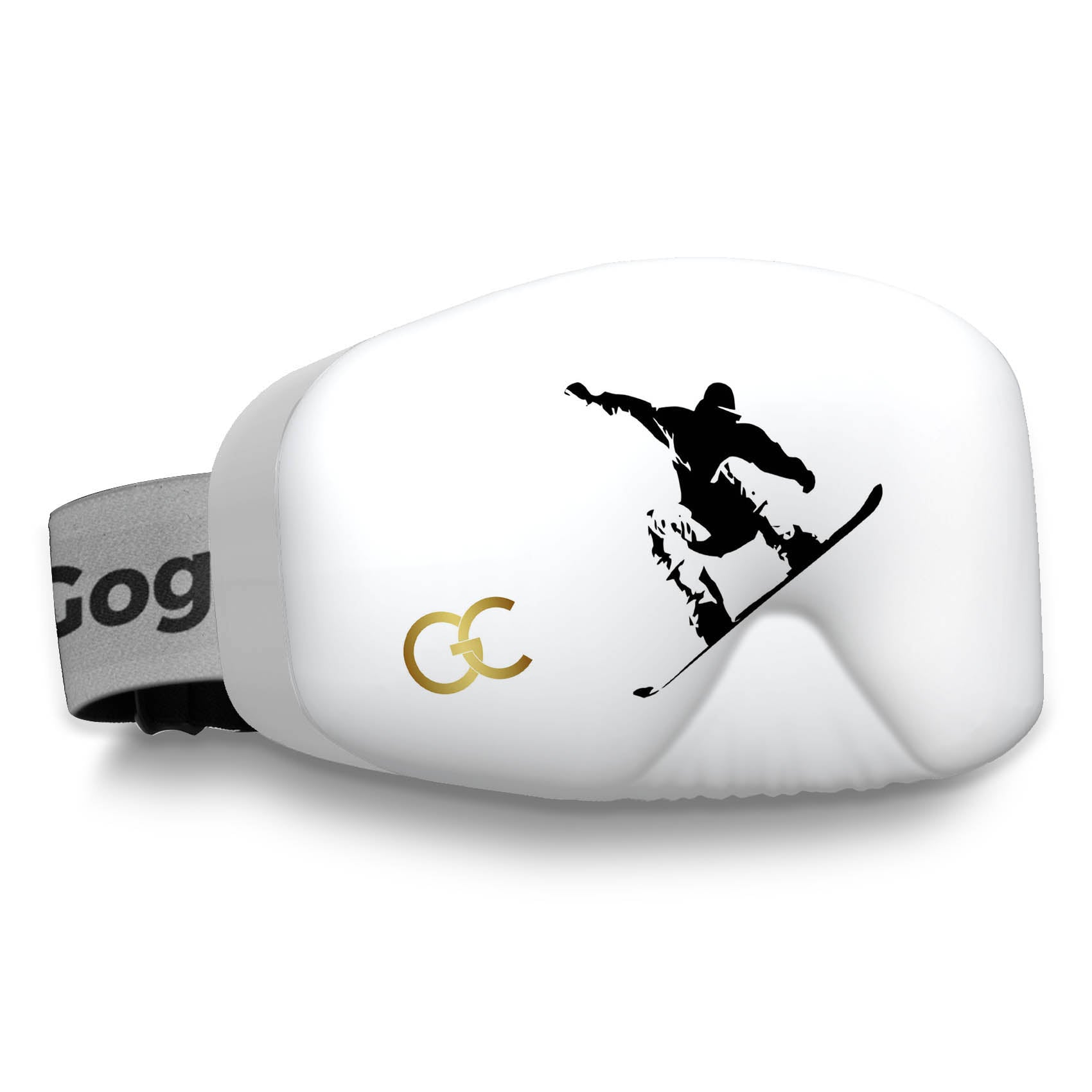 Boarder on White Goggles Cover – GogglesCover