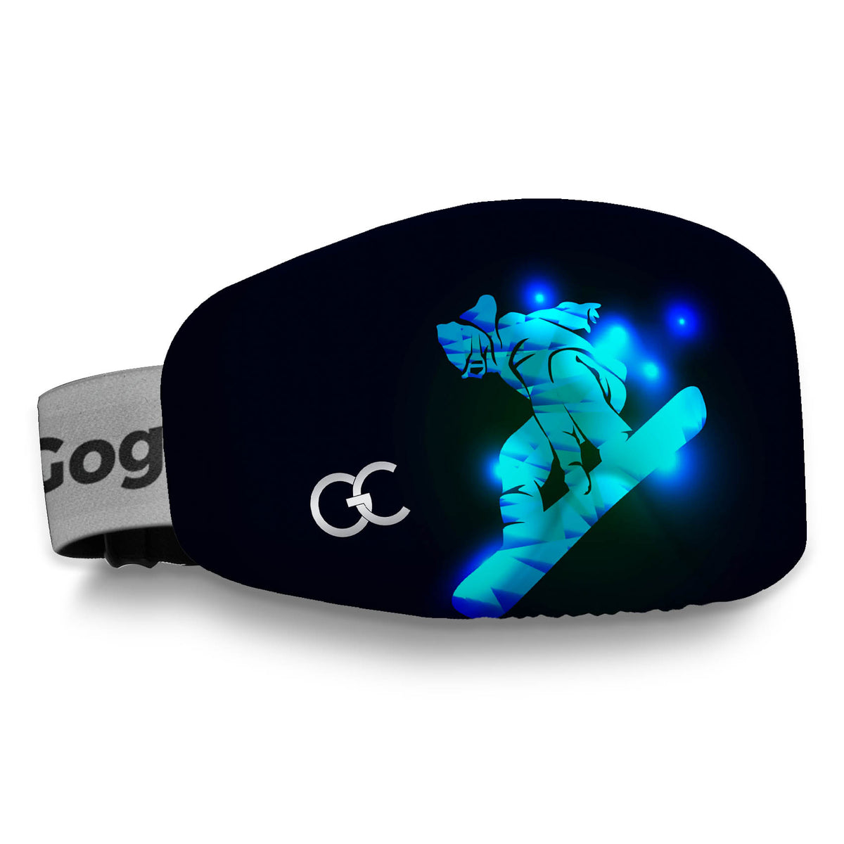 Neon Snowboarder Goggles Cover